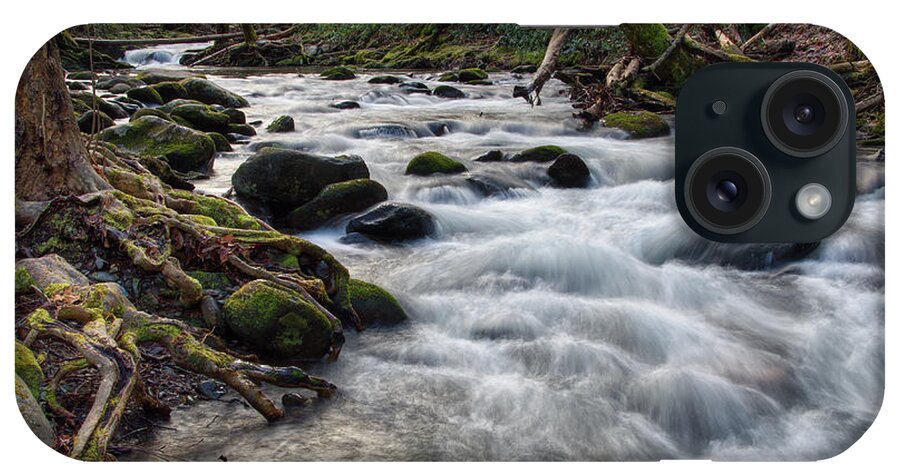 Smoky Mountains iPhone Case featuring the photograph Roadside Creek 2 by Phil Perkins