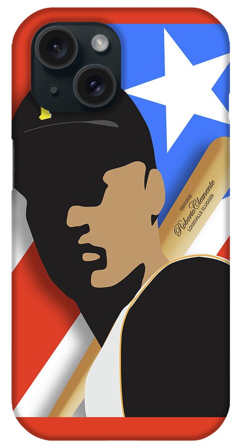 Roberto Clemente iPhone Case featuring the digital art Roberto Clemente by Ron Regalado