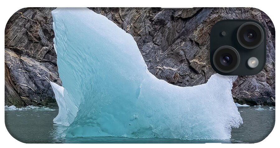 Iceberg iPhone Case featuring the photograph Rock and Ice by Louise Lindsay