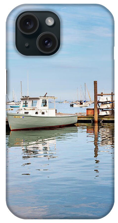 America iPhone Case featuring the photograph Rockland Harbor Colorful Reflections by Marianne Campolongo