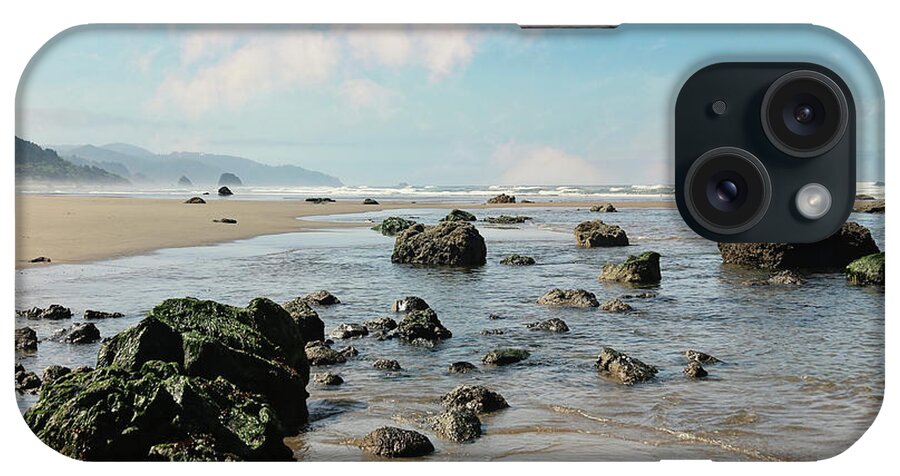 Beach iPhone Case featuring the photograph Rocky beach by Sylvia Cook