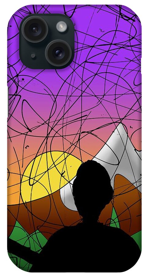  iPhone Case featuring the digital art Rocky Mountain High by Ismael Cavazos