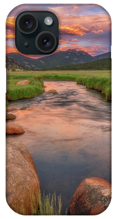 Rocky Mountain iPhone Case featuring the photograph Rocky Mountain Sunset by Darren White