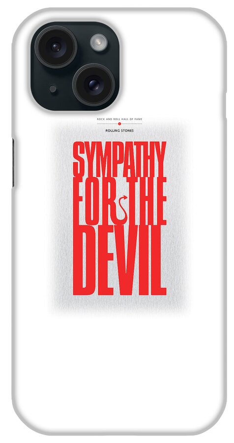 Rock And Roll Hall Of Fame Poster iPhone Case featuring the digital art Rolling Stones - Sympathy For The Devil by David Davies