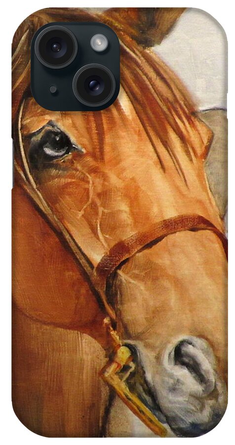 Horse iPhone Case featuring the painting Roman by Gregg Caudell
