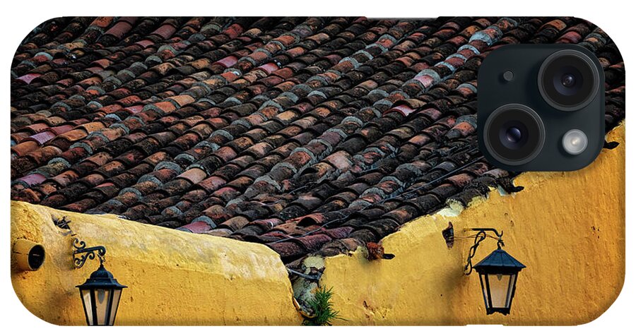 Havana Cuba iPhone Case featuring the photograph Roof And Wall by Tom Singleton