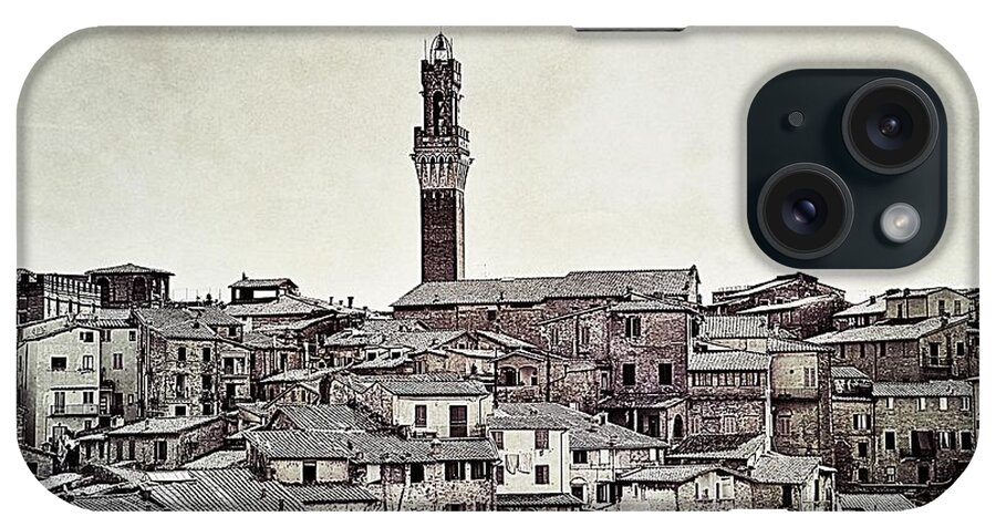 Siena iPhone Case featuring the photograph Rooftops in Siena by Ramona Matei