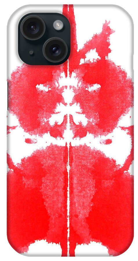 Ink Blot iPhone Case featuring the painting Root Chakra by Stephenie Zagorski