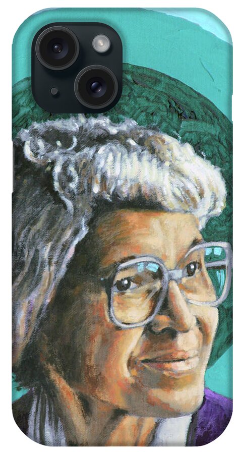 Rosa Parks iPhone Case featuring the painting Rosa Parks by John Lautermilch