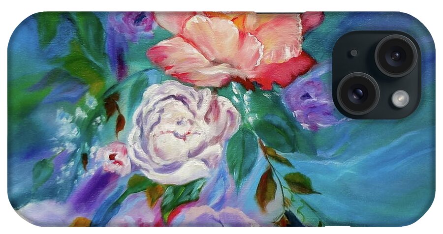 Roses iPhone Case featuring the painting Roses Roses Roses by Jenny Lee