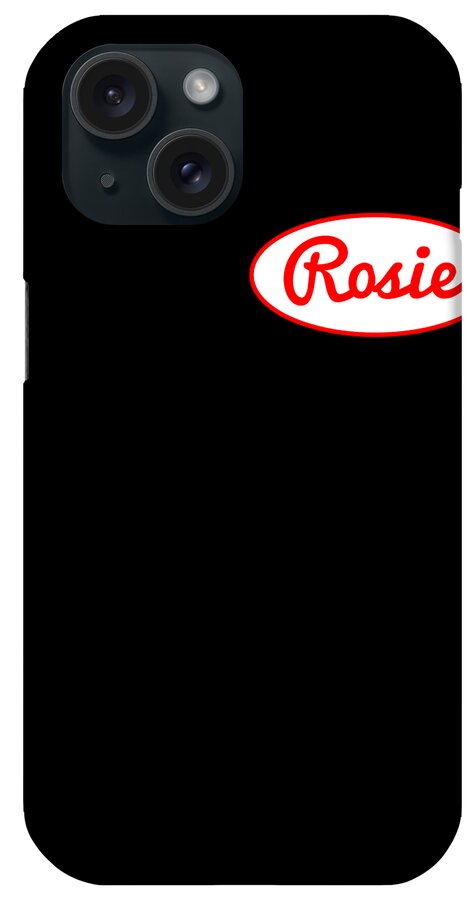 Rosie iPhone Case featuring the digital art Rosie The Riveter Costume Front by Flippin Sweet Gear