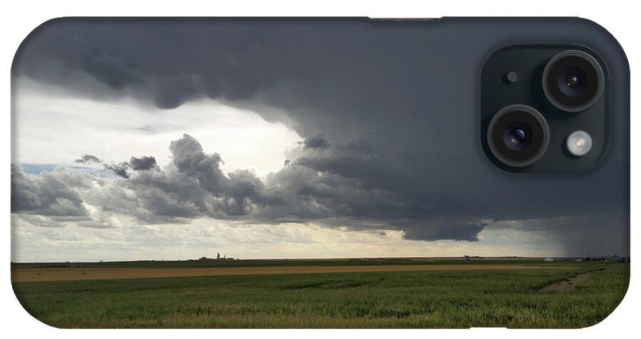 Weather iPhone Case featuring the photograph Rotating Thunderstorm Near Cheyenne Wells, Colorado by Ally White