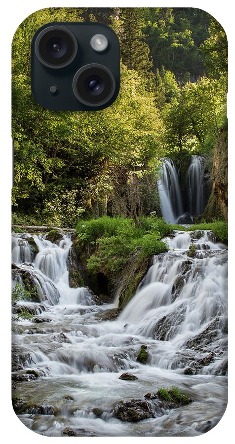 Waterfall iPhone Case featuring the photograph Roughlock Falls South Dakota by Patti Deters