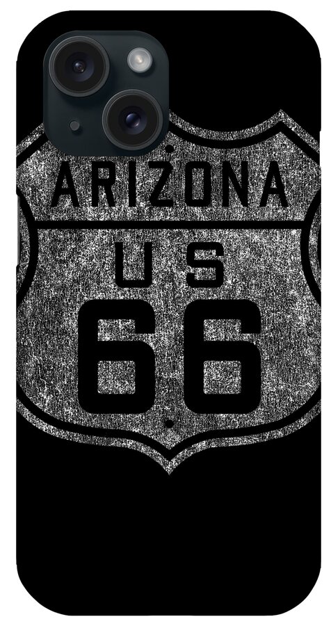 Funny iPhone Case featuring the digital art Route 66 Retro by Flippin Sweet Gear