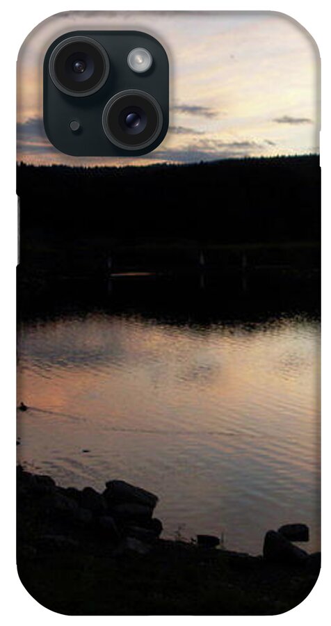 Ruidoso New Mexico iPhone Case featuring the photograph Ruidoso Lake Sunset by Expressions By Stephanie