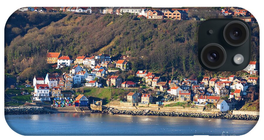 Runswick Bay iPhone Case featuring the photograph Runswick Village from Kettleness in the North York Moors National Park by Louise Heusinkveld