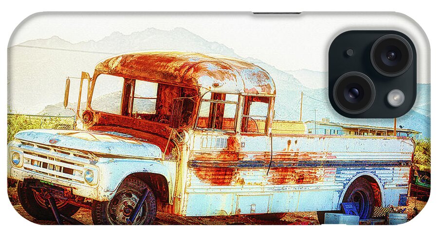 Rust iPhone Case featuring the photograph Rusted abandoned truck by Tatiana Travelways