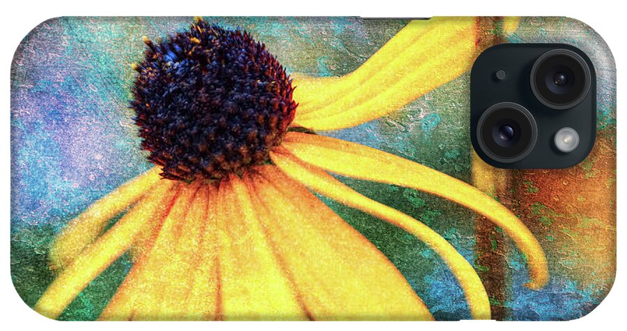 Black-eyed Susan iPhone Case featuring the photograph Rusty Pole Dancer by Anita Pollak