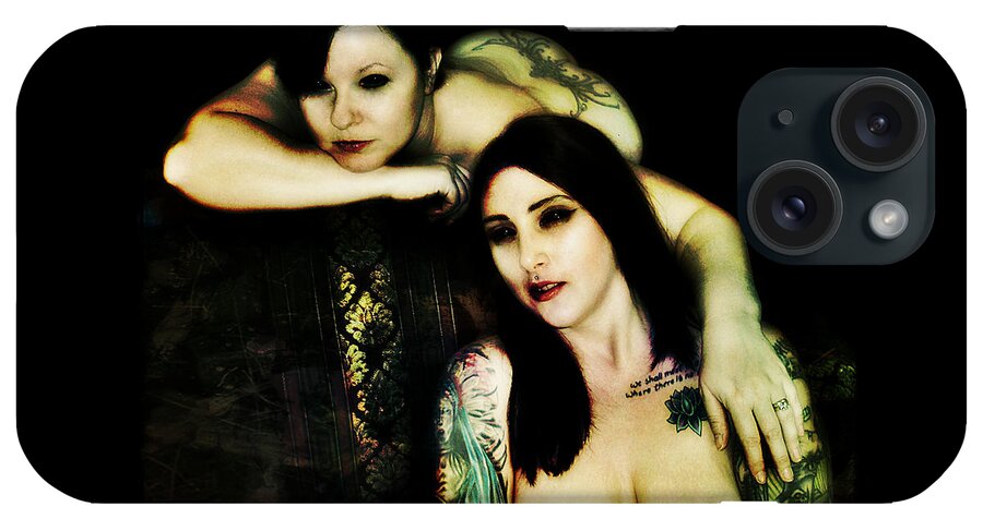Nude iPhone Case featuring the digital art Ryli and Khrist 2 by Mark Baranowski