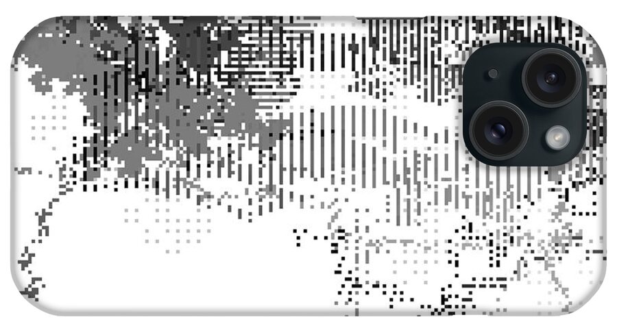 Rithmart Abstract Line Lines Wandering Fade Fading Pixel Water Tree Mountain Ocean Cloud Sky Nature Pond River Hotel Space Lake Smoke Office Lobby Room Public Clouds Organic Shades Random Computer Digital Shapes Width Heightadd Also Another Basic Brush Could Editor Features First Hotels How Ideal Image Lobbies Make Making Mountain Mountains Offices Other Photo Pixel Public Rocks Rooms Scene Shape Snow Spaces Square Such Then Tool Trees Use Waiting You iPhone Case featuring the digital art S.9.20-#rithmart by Gareth Lewis