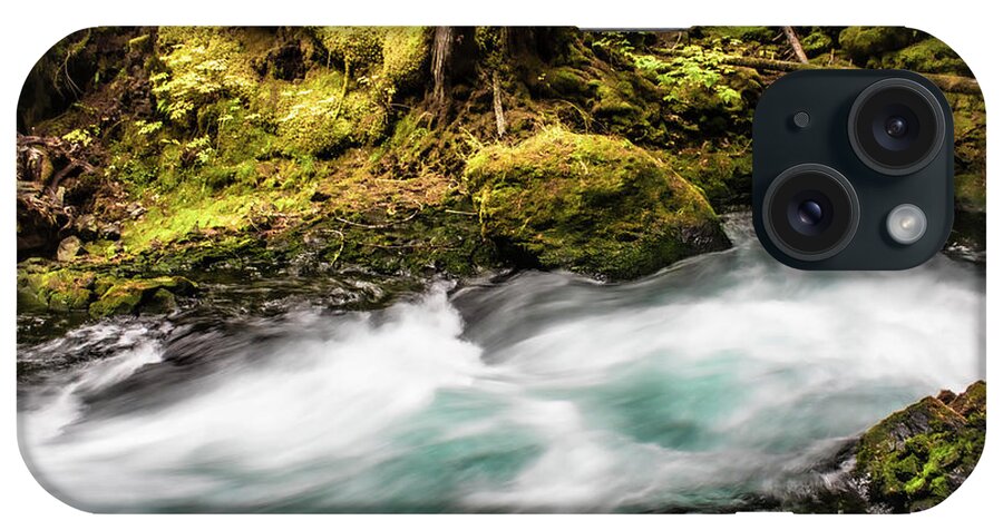 Water iPhone Case featuring the photograph Sahalie Falls, McKenzie River by Janie Johnson