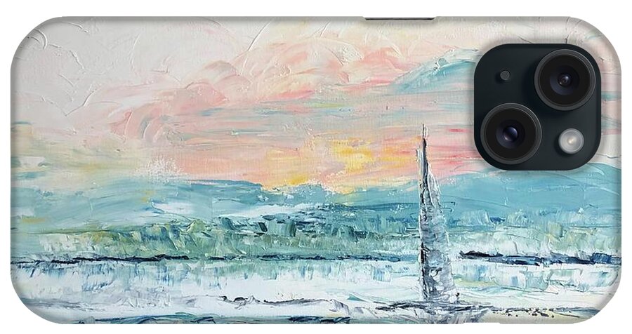 Seascape iPhone Case featuring the painting Sail Away Home by Catherine Ludwig Donleycott