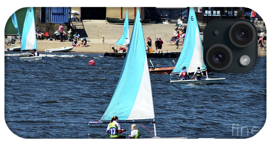 Lake iPhone Case featuring the photograph Sail boats, Hollingworth Lake UK by Pics By Tony