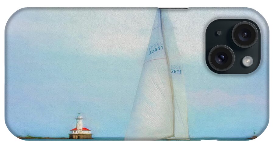 Sailing iPhone Case featuring the photograph Sailing Through Aqua Blue by Kevin Lane