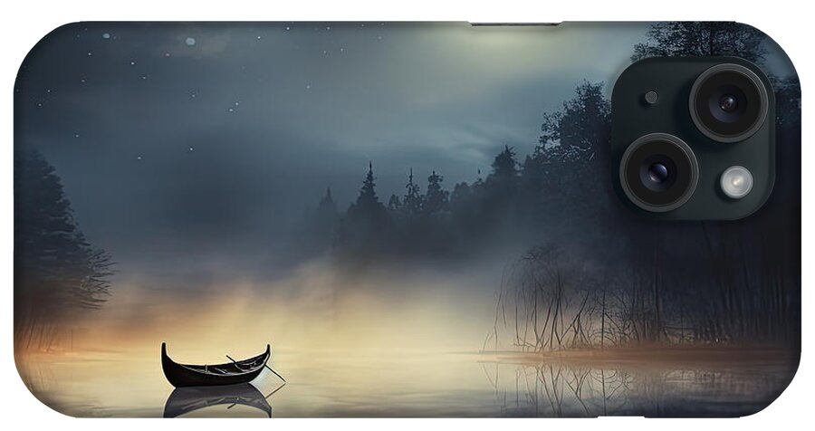 Mystery Art iPhone Case featuring the photograph Sailing Solitude by Lourry Legarde