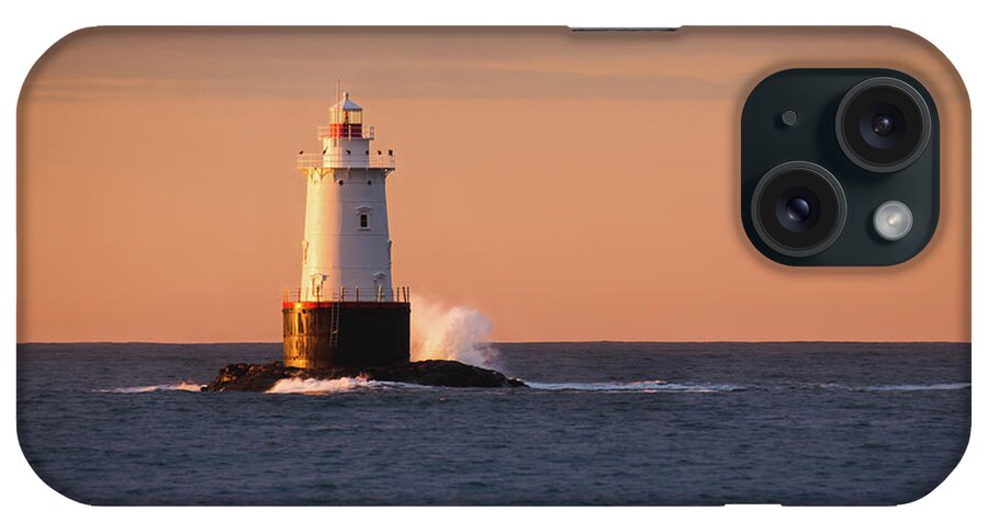 Andrew Pacheco iPhone Case featuring the photograph Sakonnet Point Lighthouse by Andrew Pacheco