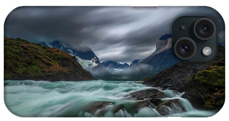 Patagonia iPhone Case featuring the photograph Salto Grande Waterfall by Henry w Liu
