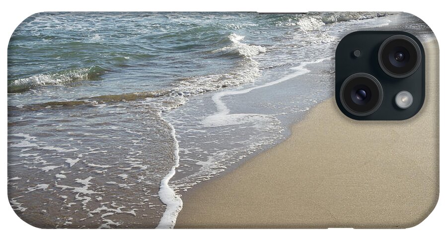 Mediterranean Coast iPhone Case featuring the photograph Sand meets water by Adriana Mueller
