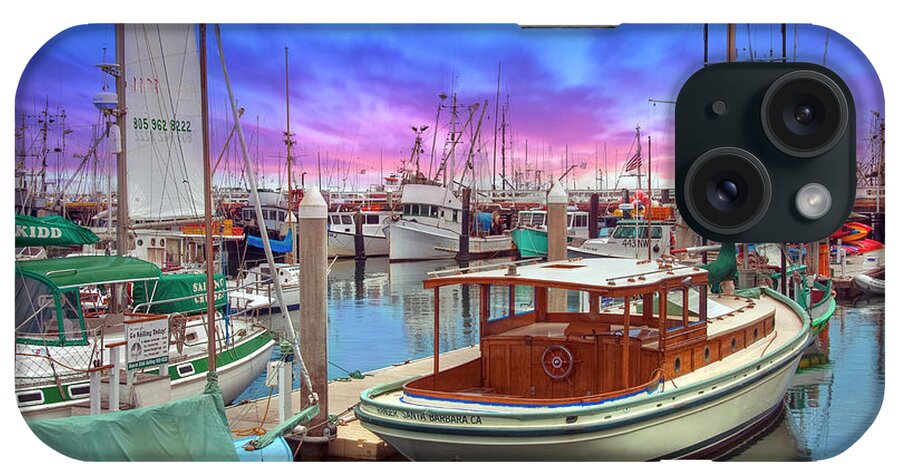 Santa Barbara Defines Luxury Living And Service On The American iPhone Case featuring the photograph Santa Barbara Marina Boats by David Zanzinger