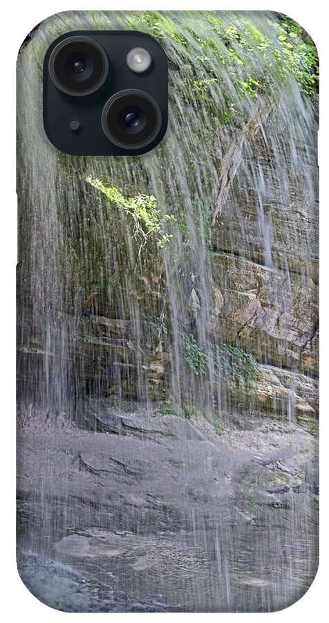 River iPhone Case featuring the photograph Scenic View Under Waterfall La Salle Canyon Starved Rock IL by Pete Klinger