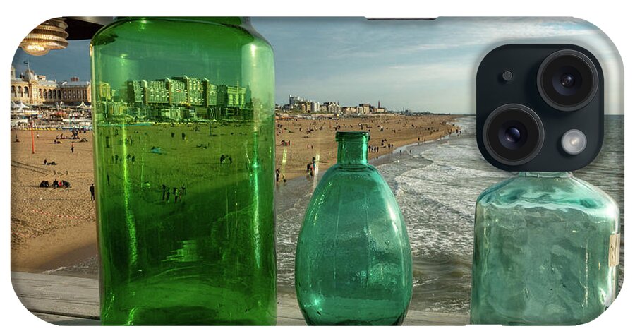 Netherlands iPhone Case featuring the photograph Scheveingen Beach Interpretation by Marian Tagliarino