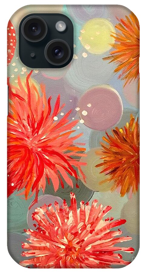 Marine Life iPhone Case featuring the painting Sea Anemone by Debora Sanders