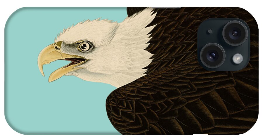 Bald Eagle iPhone Case featuring the digital art Sea Eagle by Madame Memento