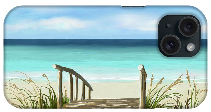 Ocean iPhone Case featuring the digital art Sea View 284 by Lucie Dumas