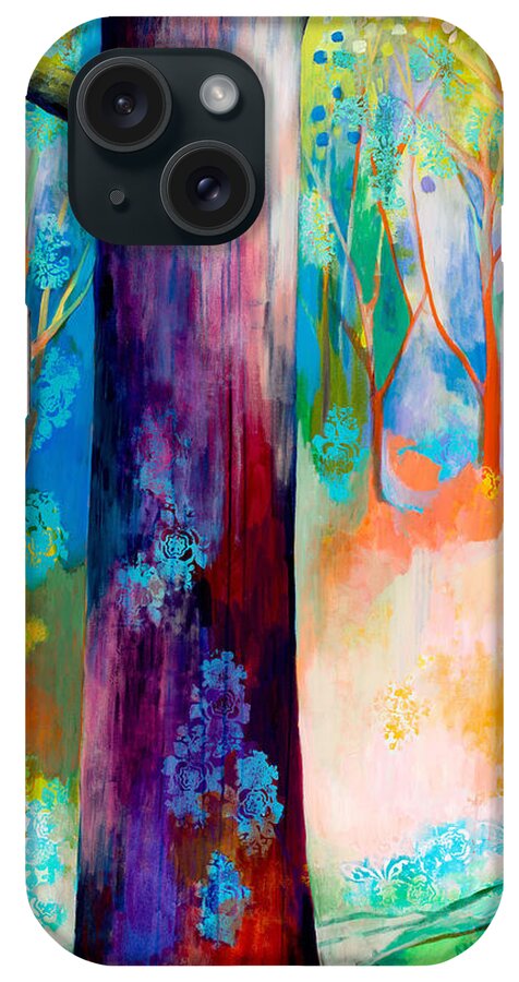 Tree iPhone Case featuring the painting Searching for Forgotten Paths I by Jennifer Lommers