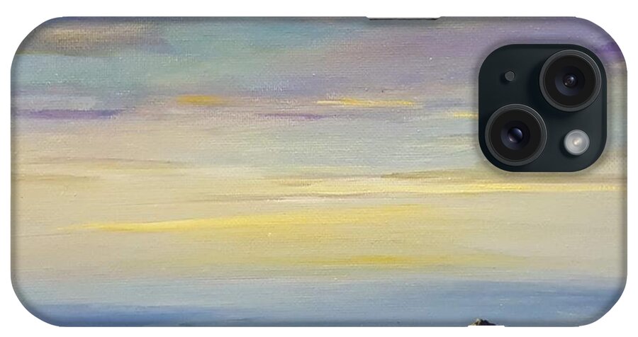 Seascape iPhone Case featuring the painting Seascape        2067 by Cheryl Nancy Ann Gordon