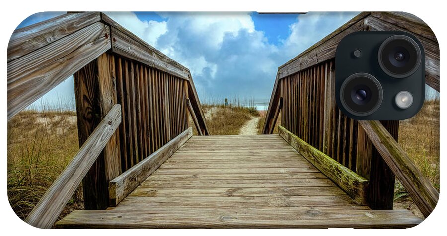 Boardwalk iPhone Case featuring the photograph Seaside Dunes Boardwalk by Debra and Dave Vanderlaan
