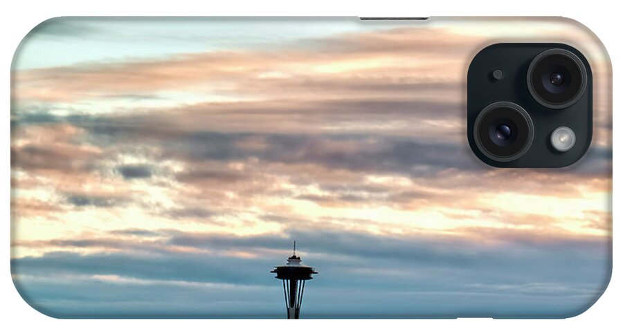 Seattle iPhone Case featuring the photograph Seattle Space Needle by Cathy Anderson