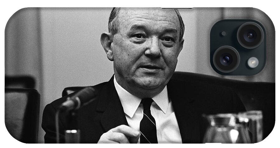 Dean Rusk iPhone Case featuring the photograph Secretary of State Dean Rusk - 1968 by War Is Hell Store