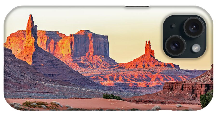 Arizona iPhone Case featuring the photograph September 2022 Monument Valley Sunset by Alain Zarinelli