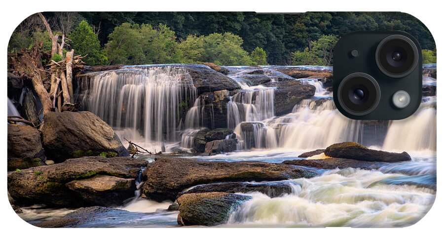 Sandstone Falls iPhone Case featuring the photograph September at Sandstone Falls by Jaki Miller