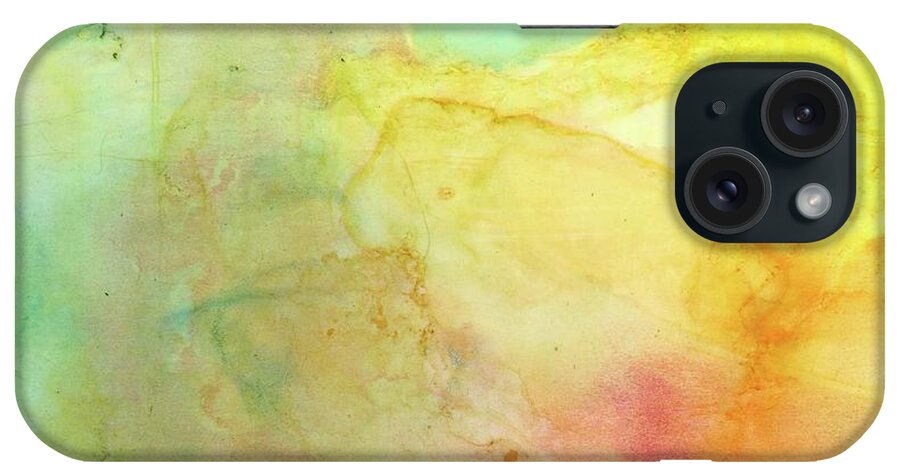 Peach iPhone Case featuring the painting Serenity by Katy Bishop