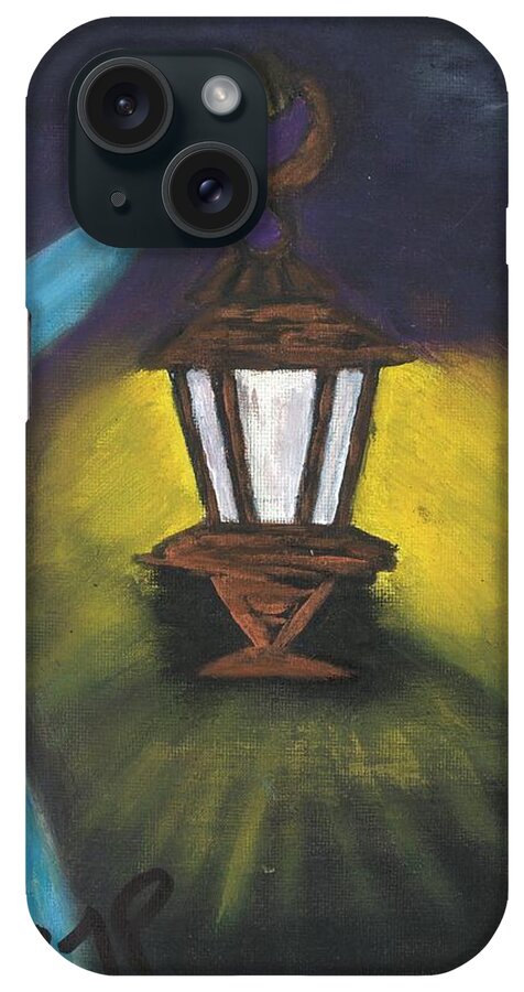 Guide iPhone Case featuring the painting She Lights The Way by Esoteric Gardens KN