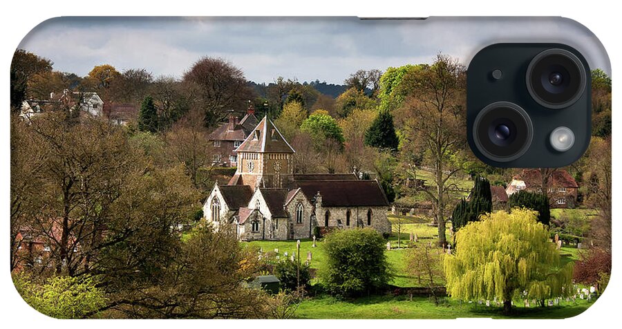 Church iPhone Case featuring the photograph Sheltered Valley by Shirley Mitchell