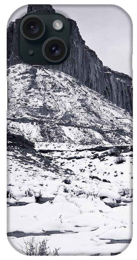 Utah iPhone Case featuring the photograph Ship in Snow-V by Tom Daniel