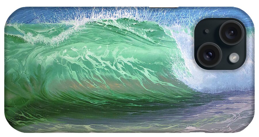 Ocean iPhone Case featuring the painting Shore Break by William Love